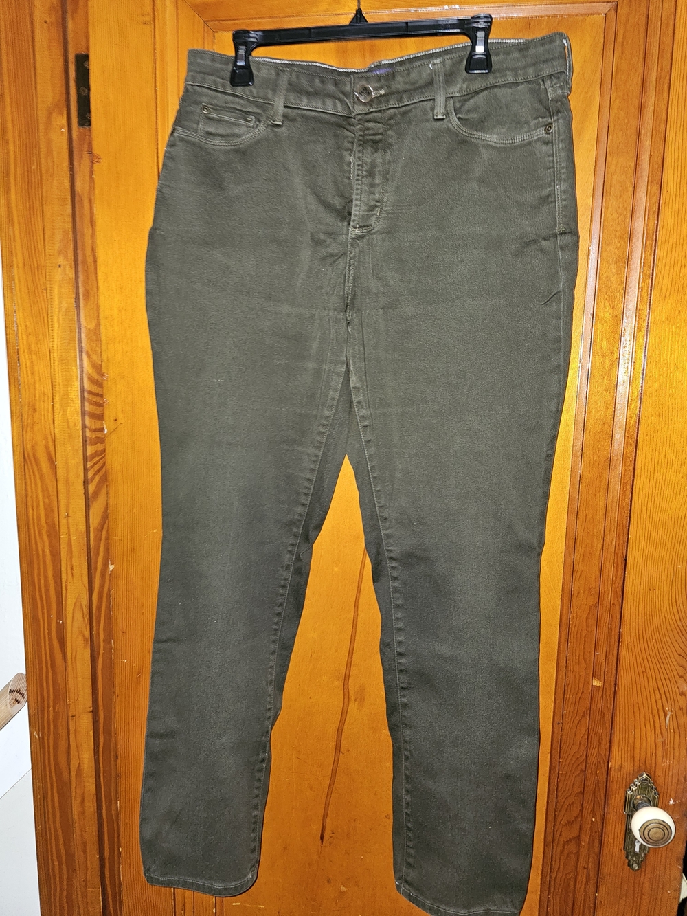 NYDJ Olive Skinny Jeans 14